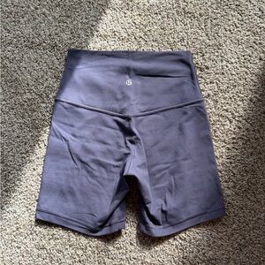 Gray/Purple Lulu Athletic Shorts